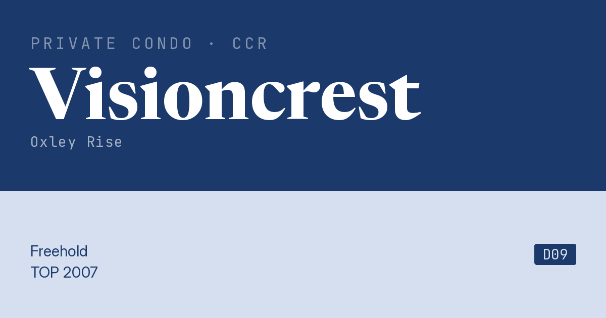 Visioncrest Resale | Price, Transactions, Rental & Analysis