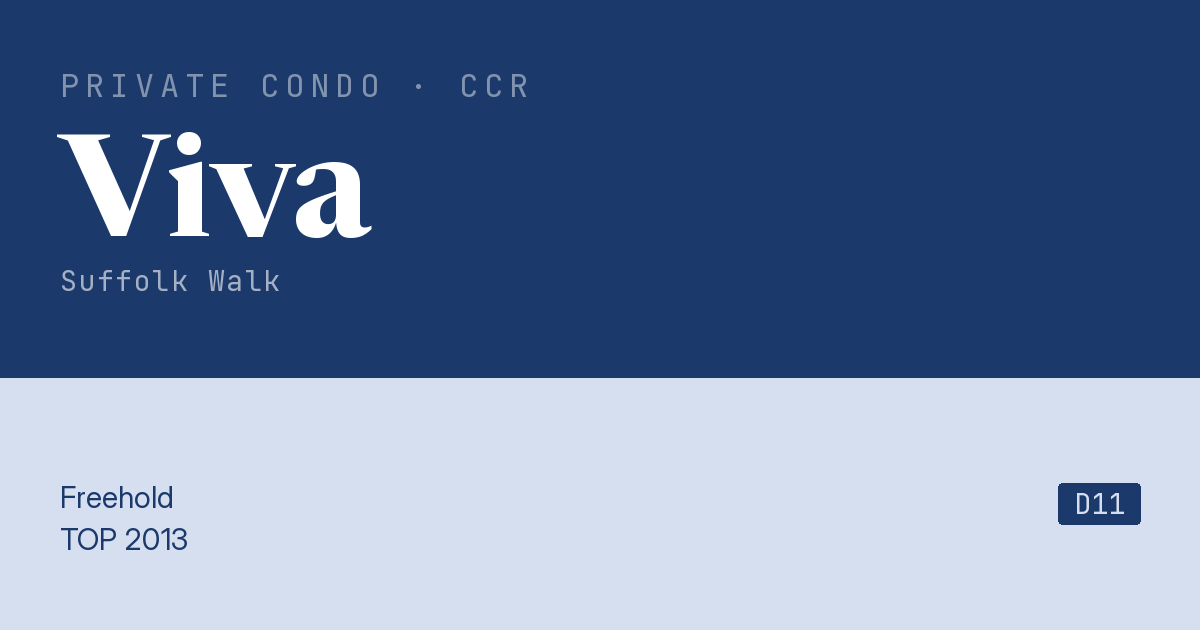 Viva Resale | Price, Transactions, Rental & Analysis