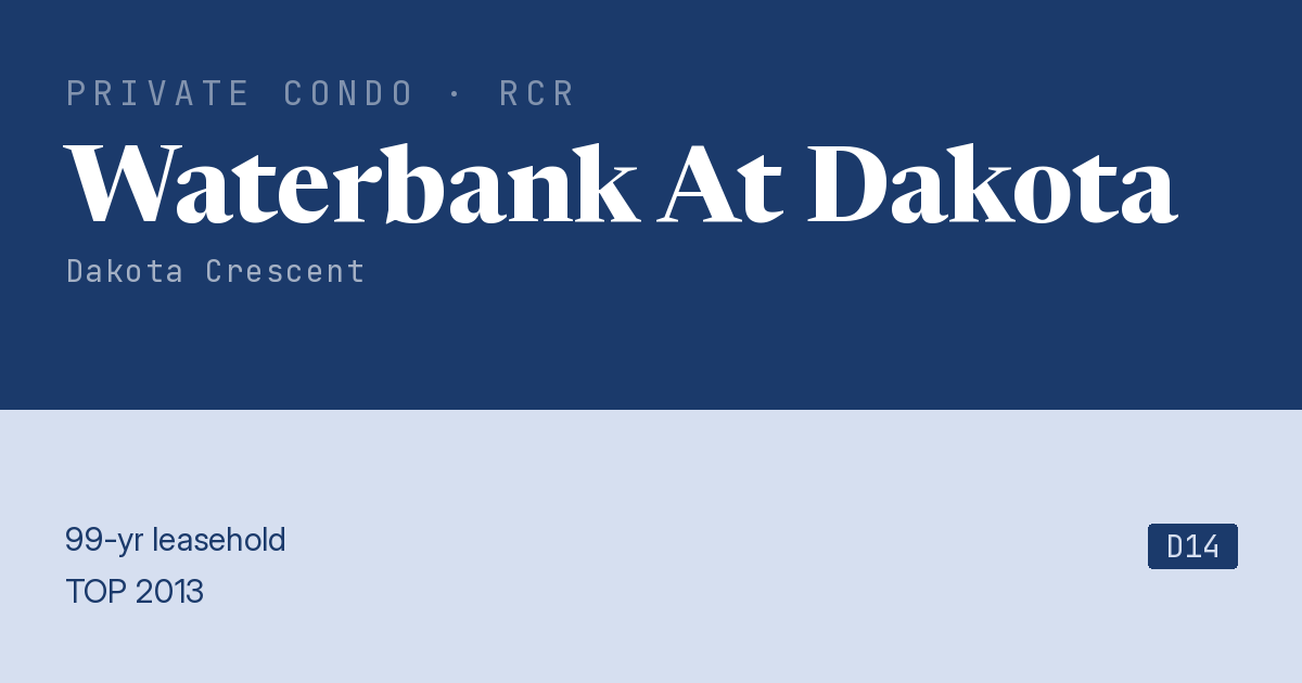 Waterbank At Dakota Resale | Price, Transactions, Rental & Analysis