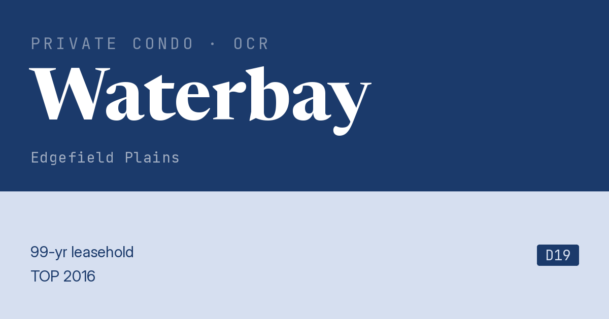 Waterbay Resale | Price, Transactions, Rental & Analysis