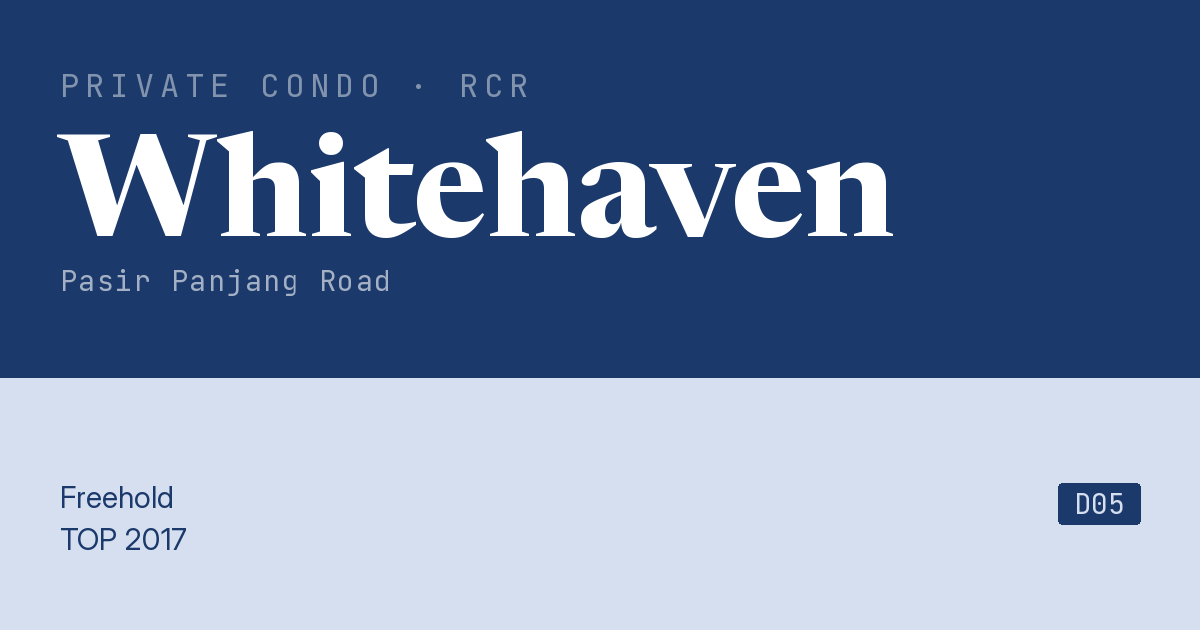 Whitehaven Resale | Price, Transactions, Rental & Analysis