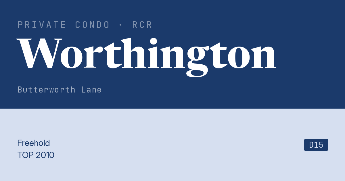 Worthington Resale | Price, Transactions, Rental & Analysis