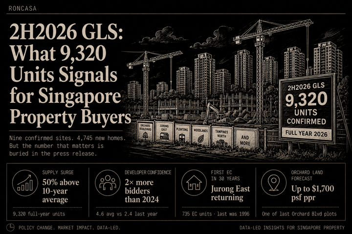 2H2026 GLS: What 9,320 Units Signals for Singapore Property Buyers