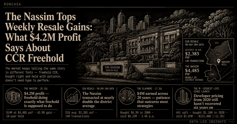 The Nassim Tops Weekly Resale Gains: What $4.2M Profit Says About CCR Freehold