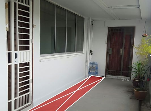 How to buy area outside a HDB unit