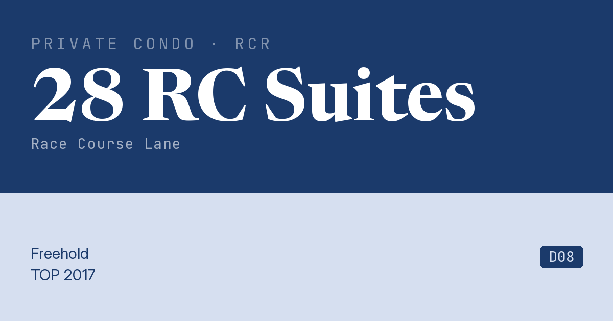 28 RC Suites Resale | Price, Transactions, Rental & Analysis