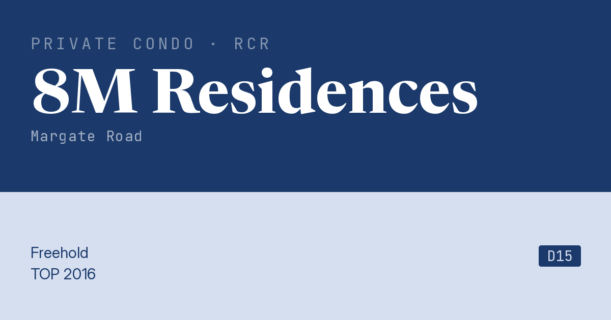 8M Residences Resale | Price, Transactions, Rental & Analysis
