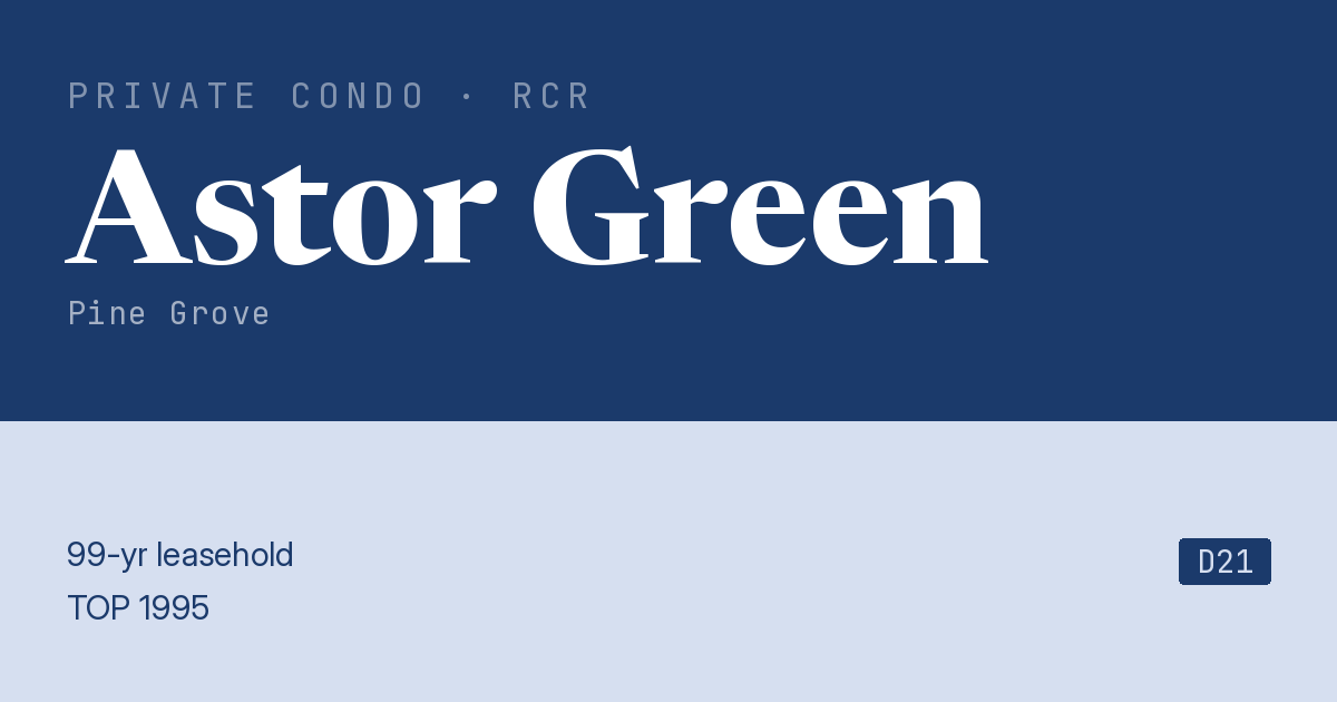 Astor Green Resale | Price, Transactions, Rental & Analysis