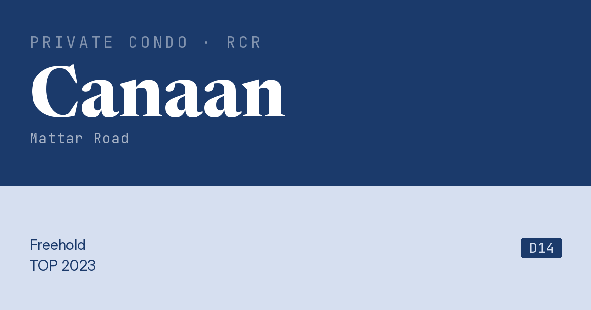 Canaan Resale | Price, Transactions, Rental & Analysis