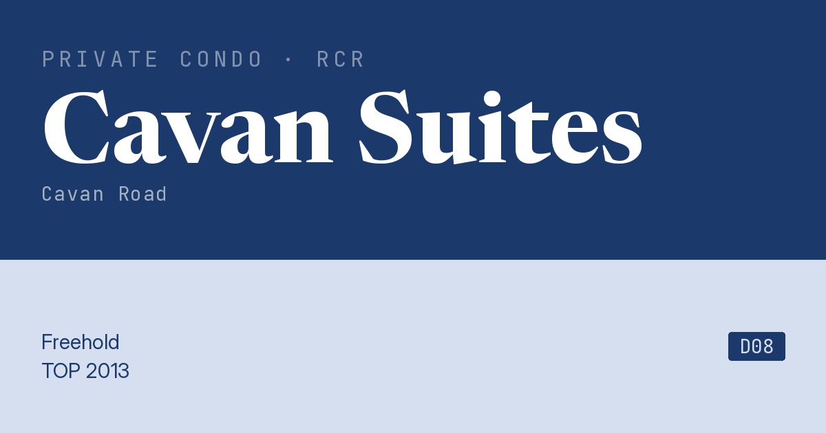 Cavan Suites Resale | Price, Transactions, Rental & Analysis