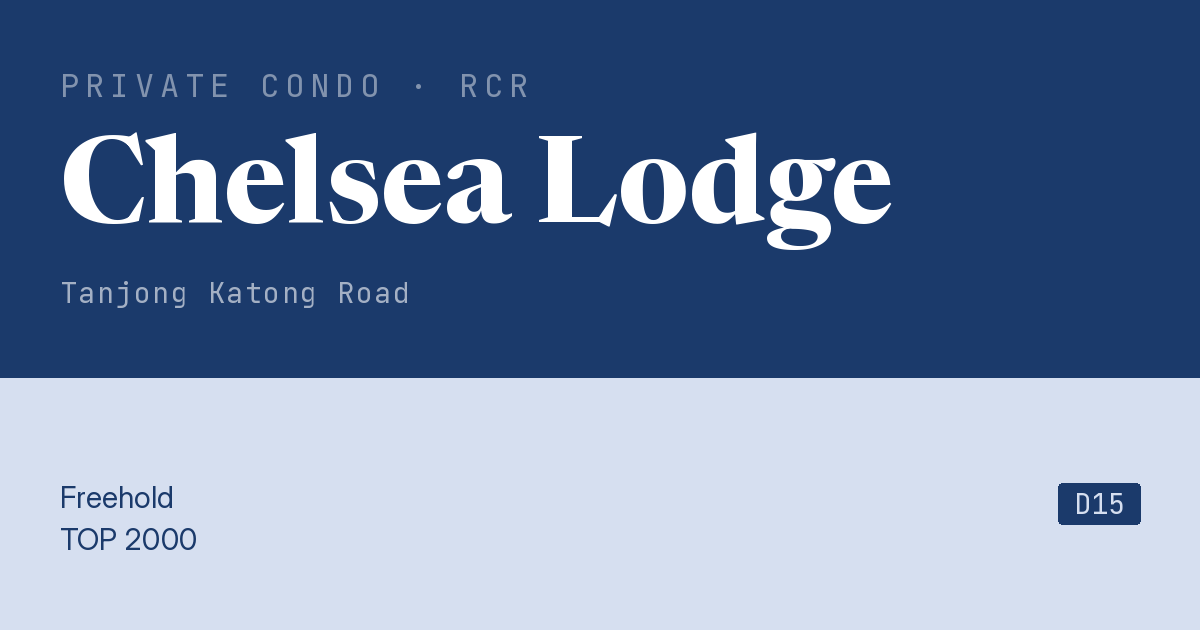 Chelsea Lodge Resale | Price, Transactions, Rental & Analysis