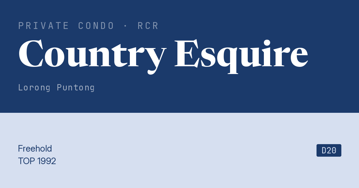 Country Esquire Resale | Price, Transactions, Rental & Analysis
