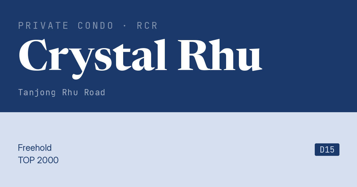 Crystal Rhu Resale | Price, Transactions, Rental & Analysis