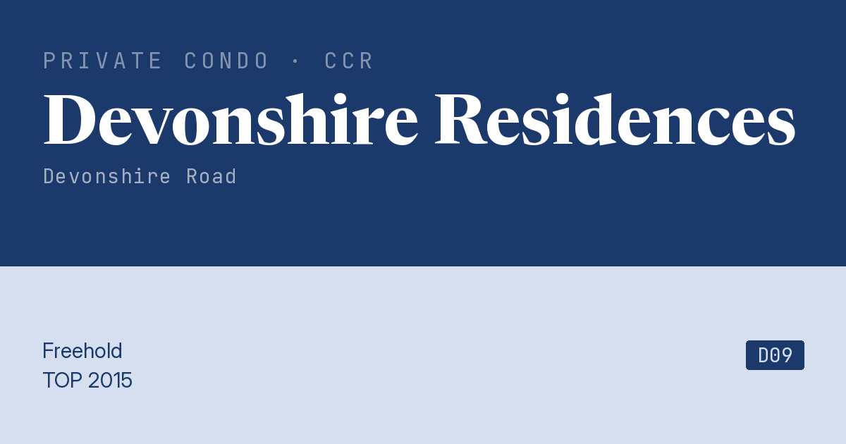 Devonshire Residences Resale | Price, Transactions, Rental & Analysis