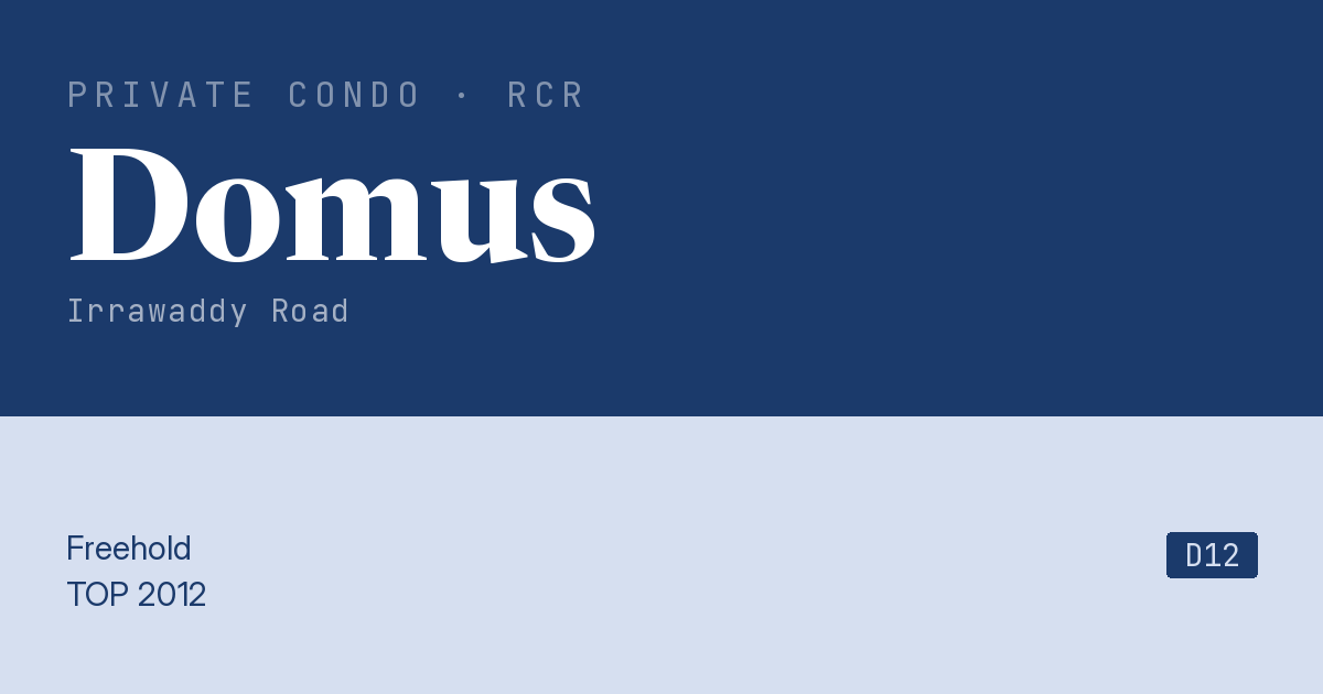 Domus Resale | Price, Transactions, Rental & Analysis