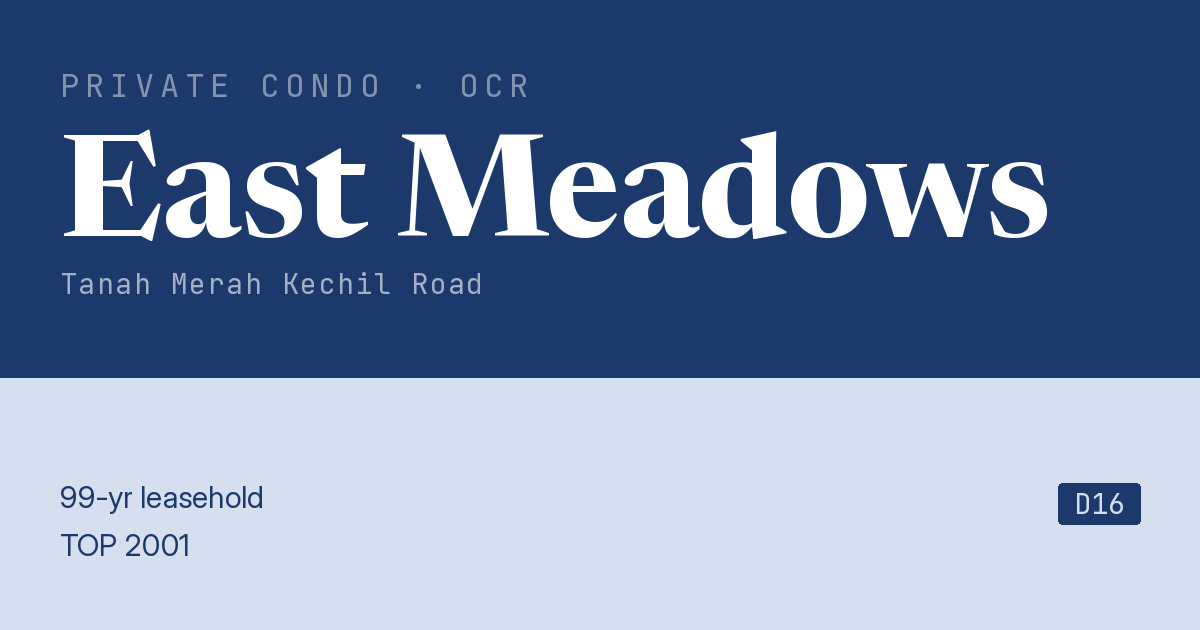 East Meadows Resale | Price, Transactions, Rental & Analysis