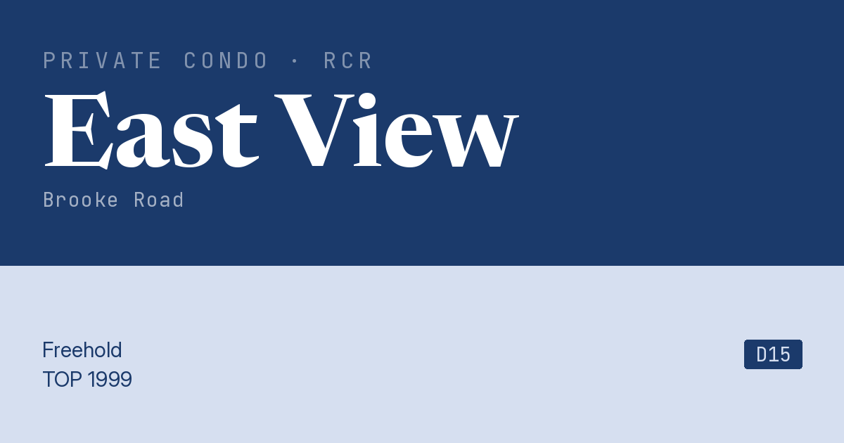 East View Resale | Price, Transactions, Rental & Analysis