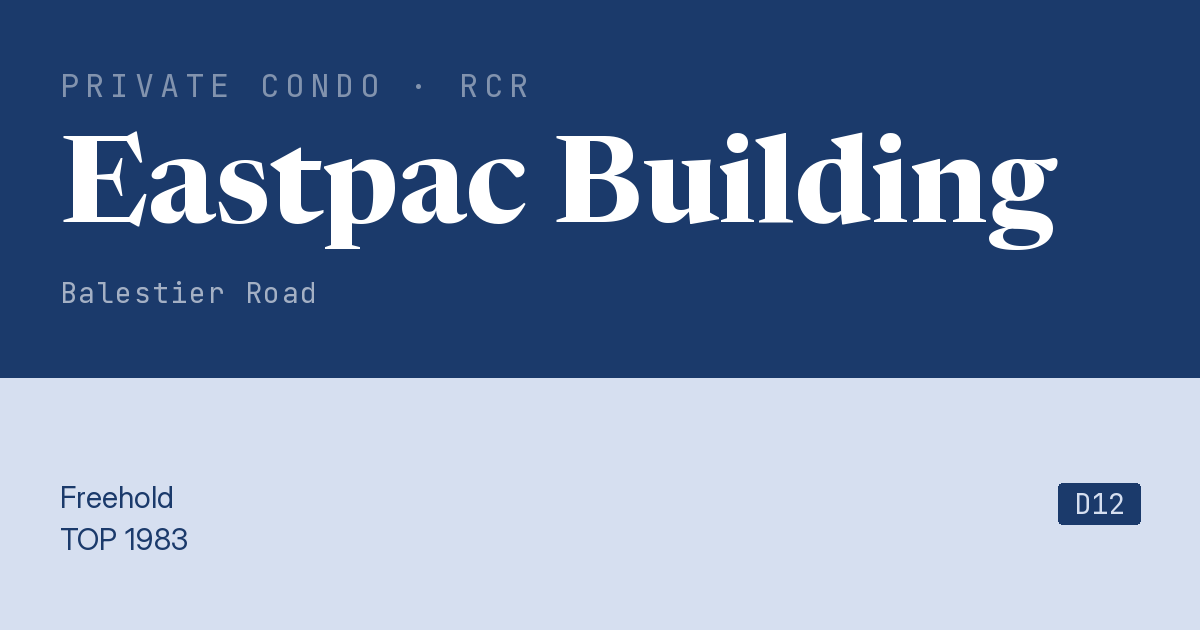 Eastpac Building Resale | Price, Transactions, Rental & Analysis
