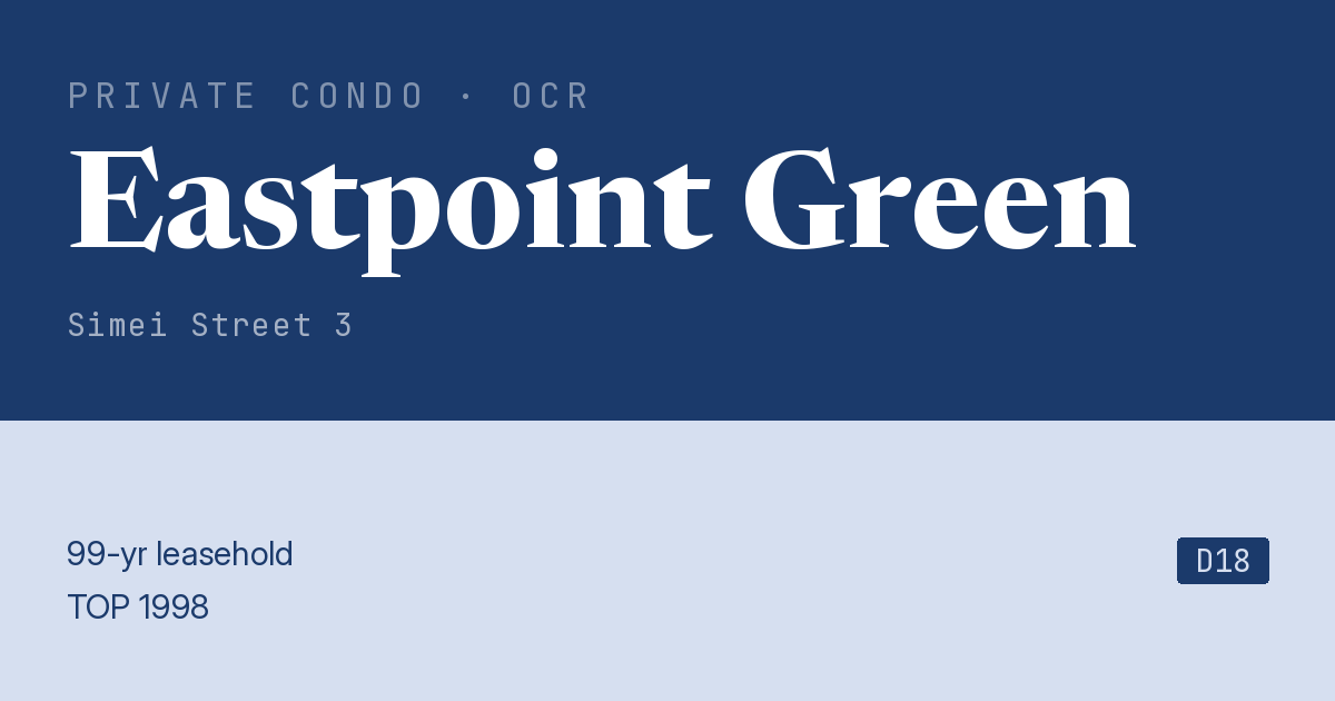 Eastpoint Green Resale | Price, Transactions, Rental & Analysis
