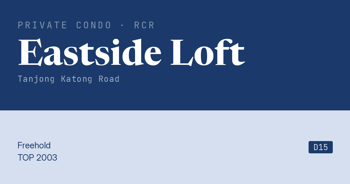Eastside Loft Resale | Price, Transactions, Rental & Analysis