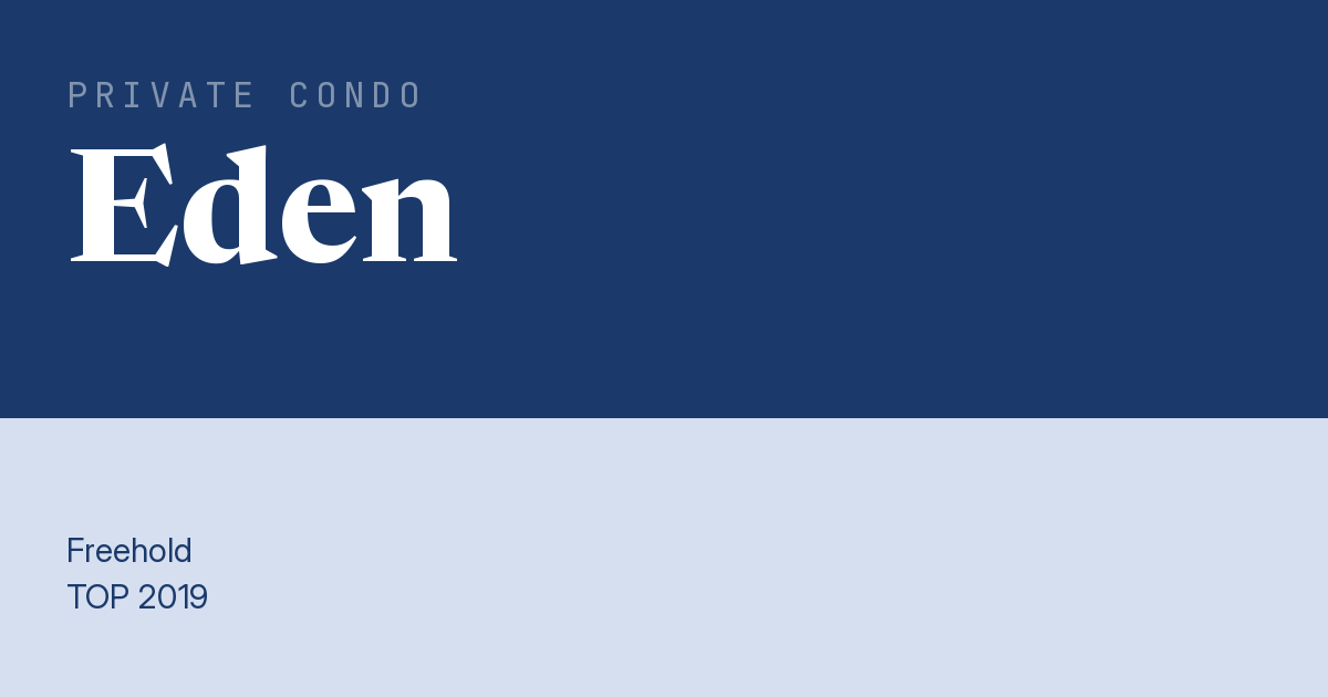 Eden Resale | Price, Transactions, Rental & Analysis