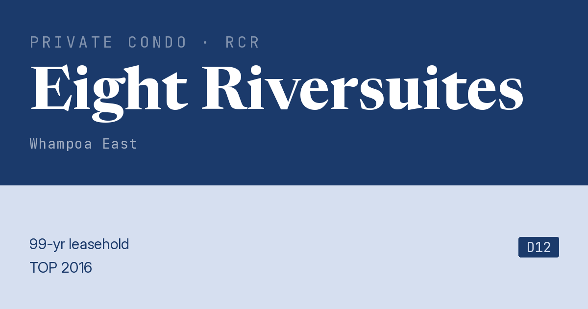 Eight Riversuites Resale | Price, Transactions, Rental & Analysis