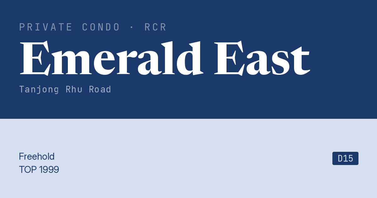 Emerald East Resale | Price, Transactions, Rental & Analysis