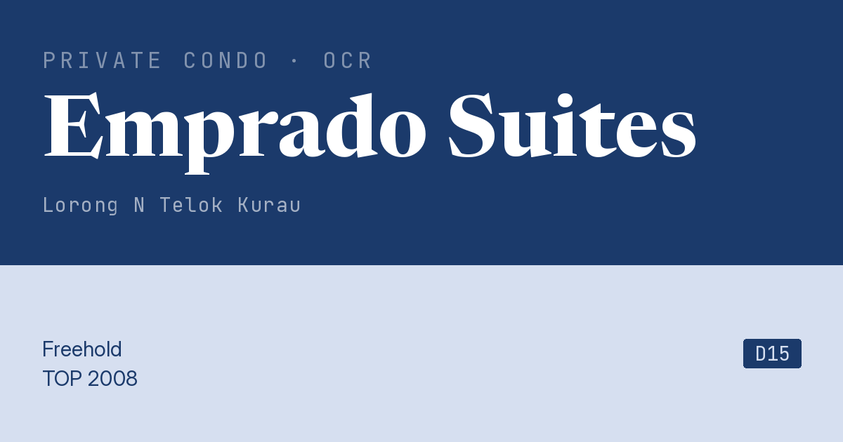 Emprado Suites Resale | Price, Transactions, Rental & Analysis