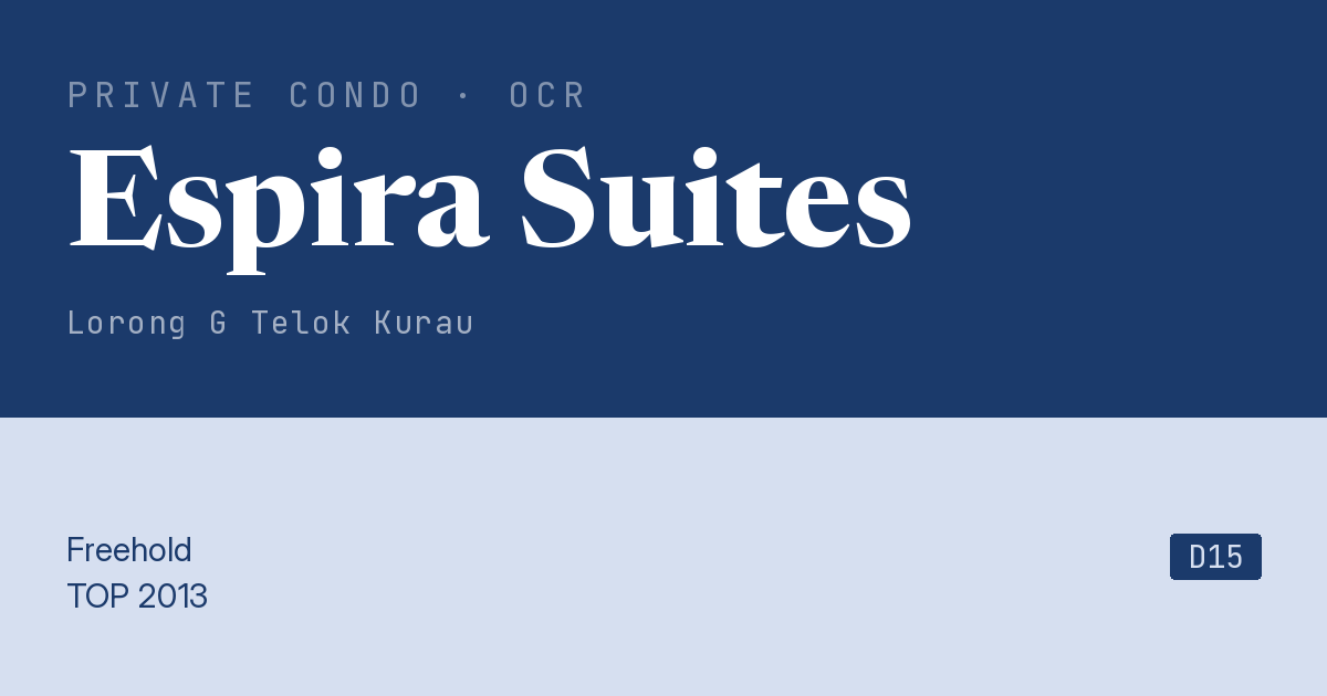 Espira Suites Resale | Price, Transactions, Rental & Analysis
