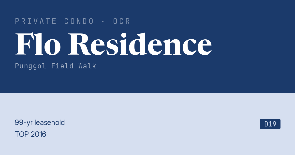 Flo Residence Resale | Price, Transactions, Rental & Analysis