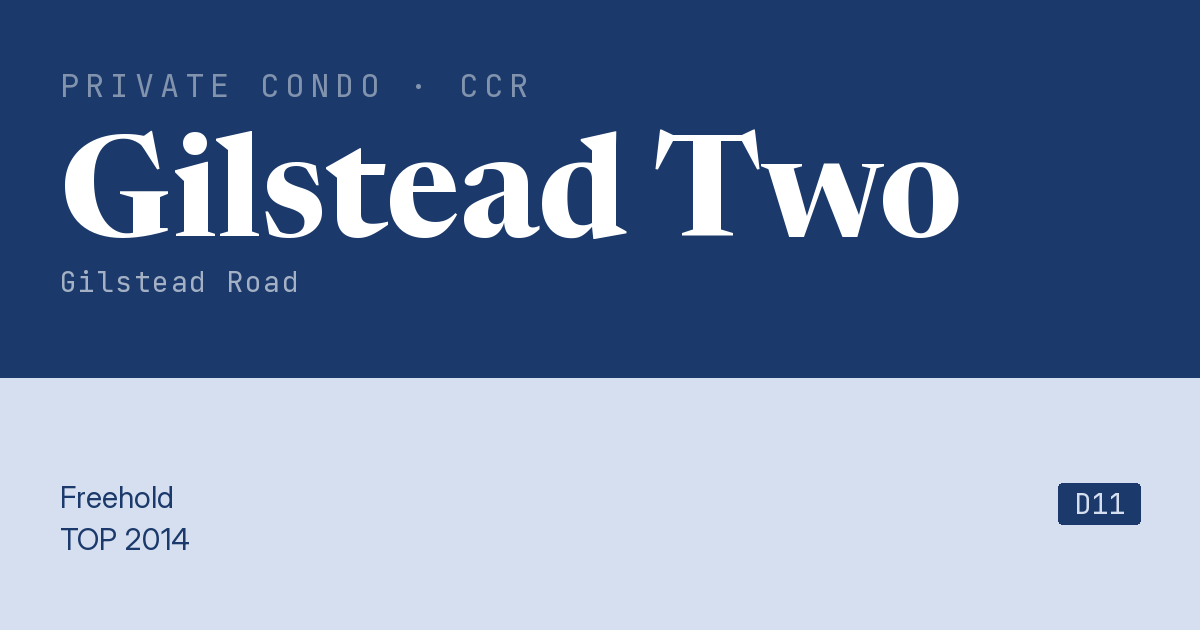 Gilstead Two Resale | Price, Transactions, Rental & Analysis