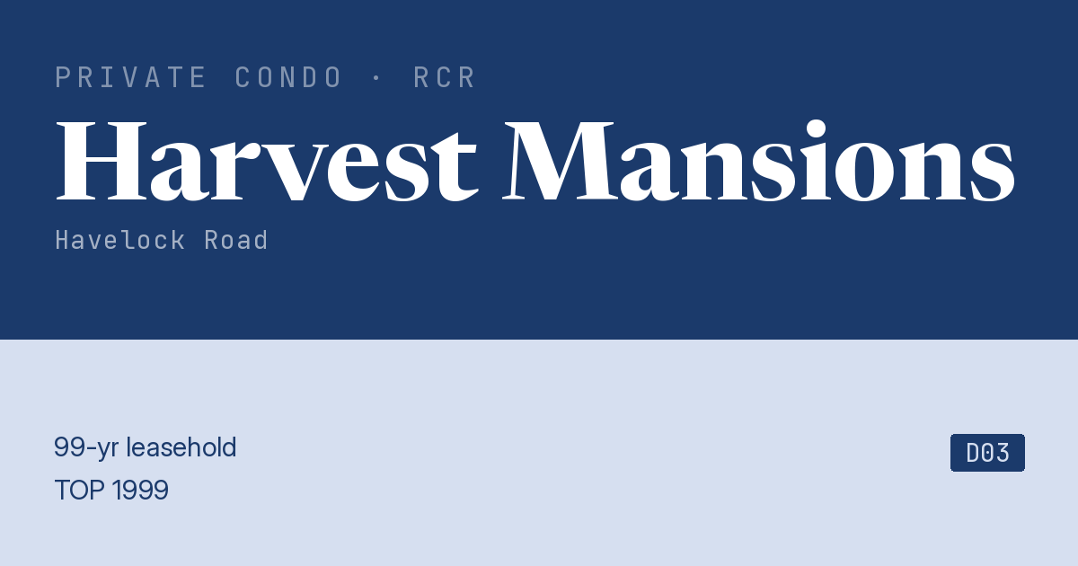Harvest Mansions Resale | Price, Transactions, Rental & Analysis