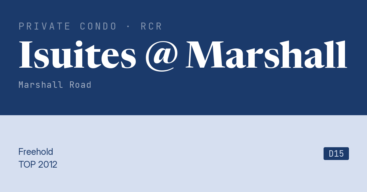 Isuites @ Marshall Resale | Price, Transactions, Rental & Analysis