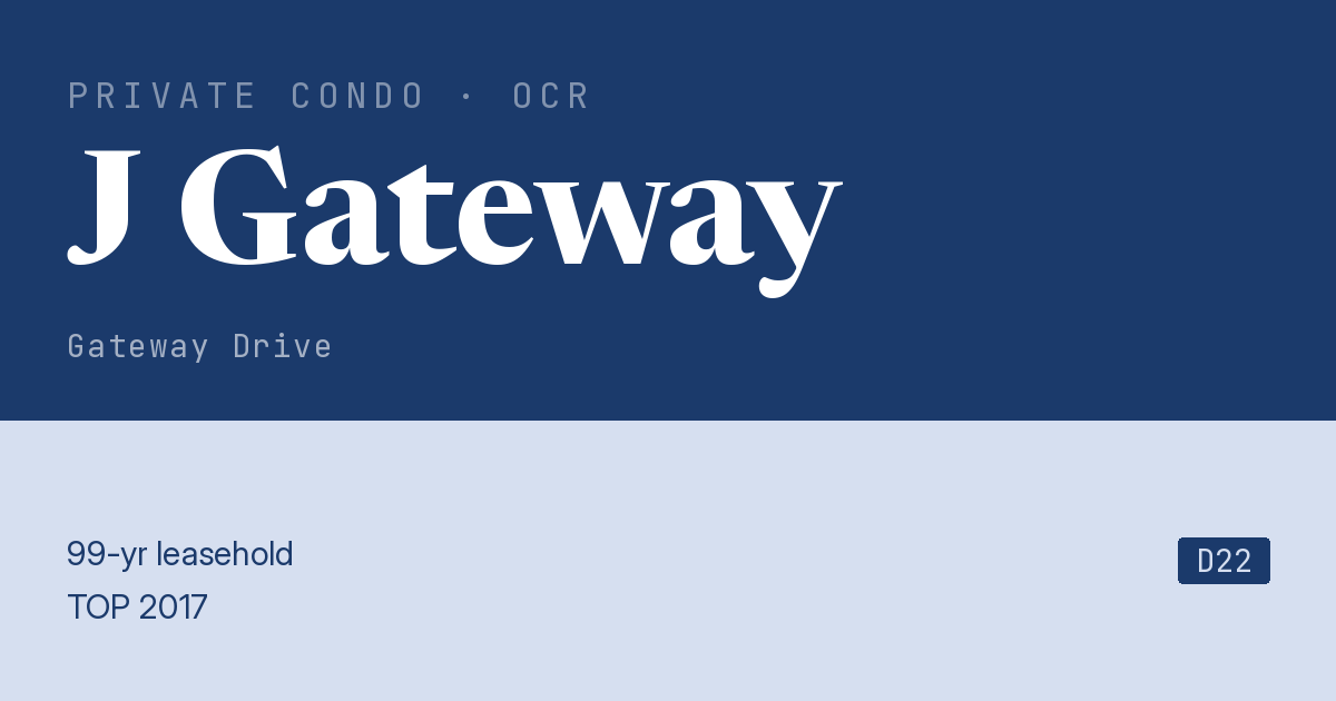 J Gateway Resale | Price, Transactions, Rental & Analysis