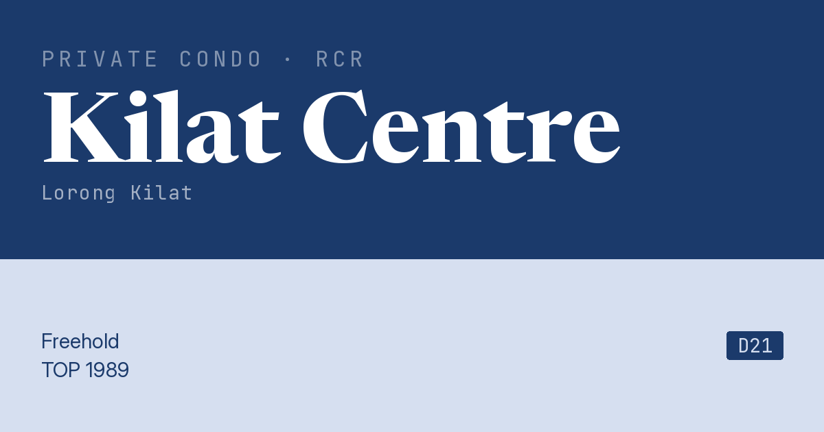 Kilat Centre Resale | Price, Transactions, Rental & Analysis