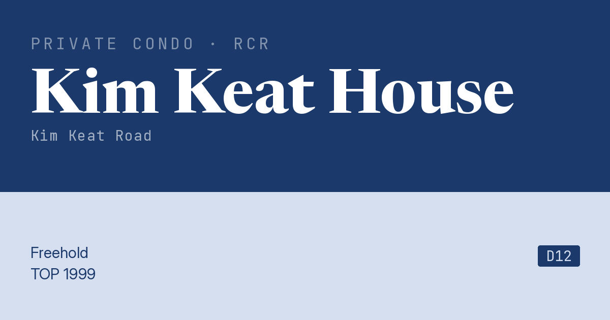 Kim Keat House Resale | Price, Transactions, Rental & Analysis