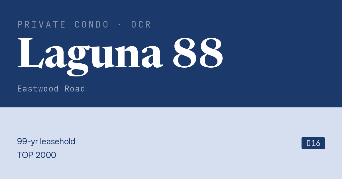 Laguna 88 Resale | Price, Transactions, Rental & Analysis