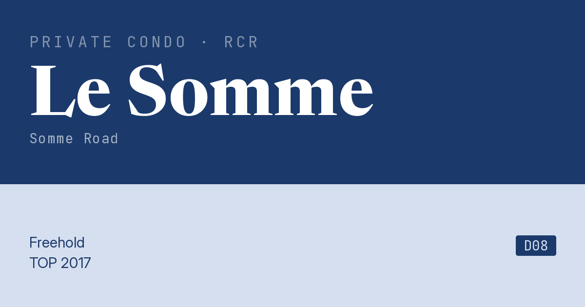 Le Somme Resale | Price, Transactions, Rental & Analysis