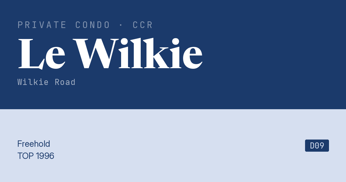 Le Wilkie Resale | Price, Transactions, Rental & Analysis