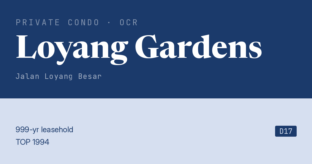 Loyang Gardens Resale | Price, Transactions, Rental & Analysis