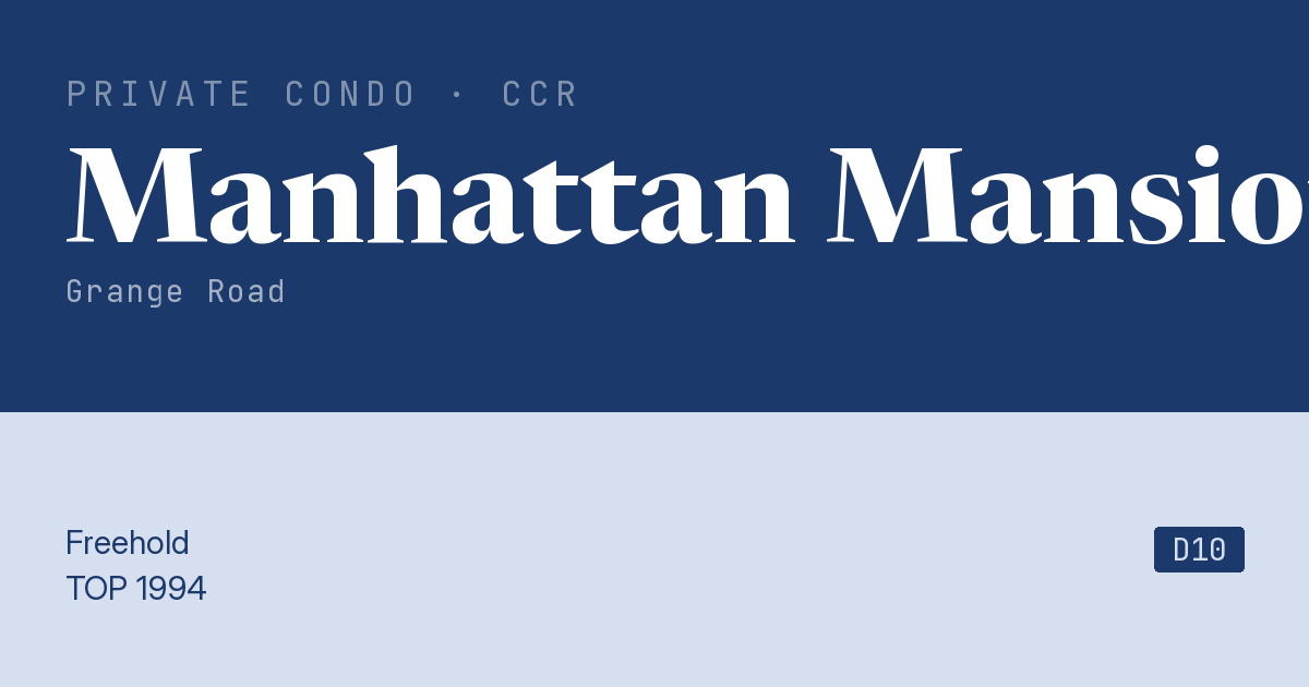 Manhattan Mansions Resale | Price, Transactions, Rental & Analysis