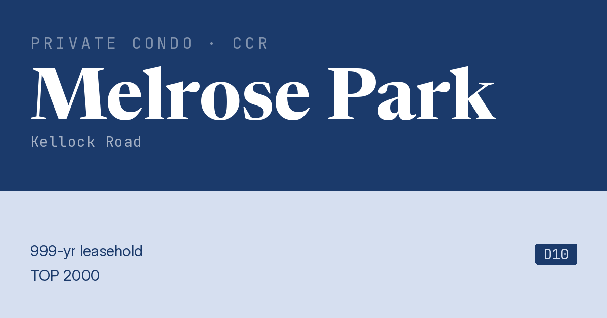 Melrose Park Resale | Price, Transactions, Rental & Analysis
