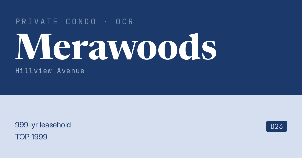 Merawoods Resale | Price, Transactions, Rental & Analysis