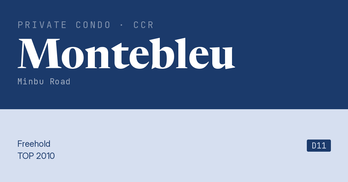 Montebleu Resale | Price, Transactions, Rental & Analysis