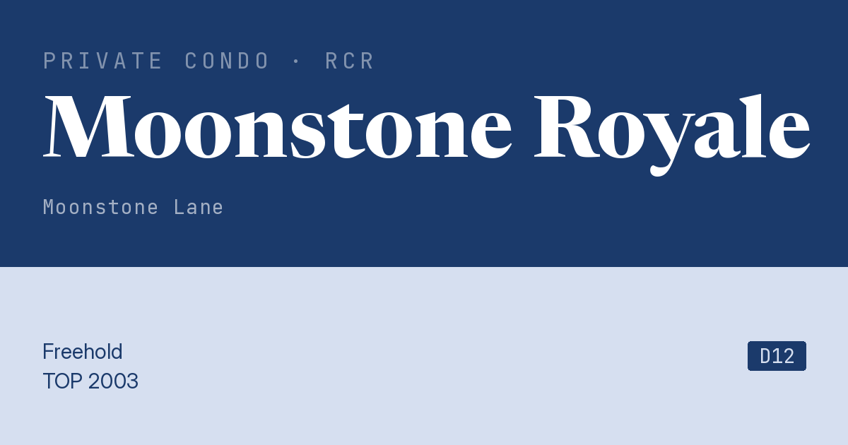 Moonstone Royale Resale | Price, Transactions, Rental & Analysis
