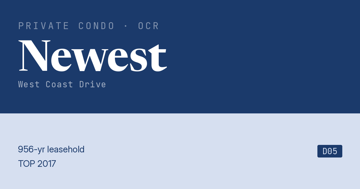 Newest Resale | Price, Transactions, Rental & Analysis