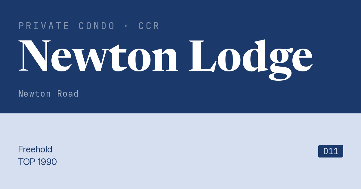 Newton Lodge Resale | Price, Transactions, Rental & Analysis