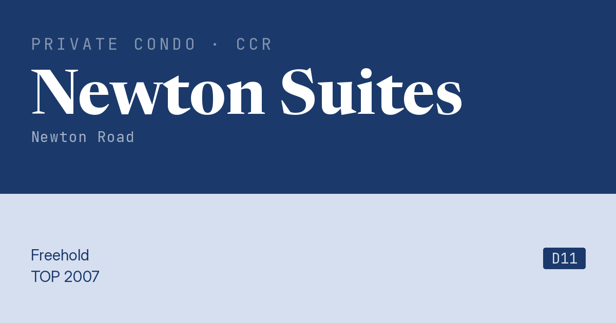 Newton Suites Resale | Price, Transactions, Rental & Analysis