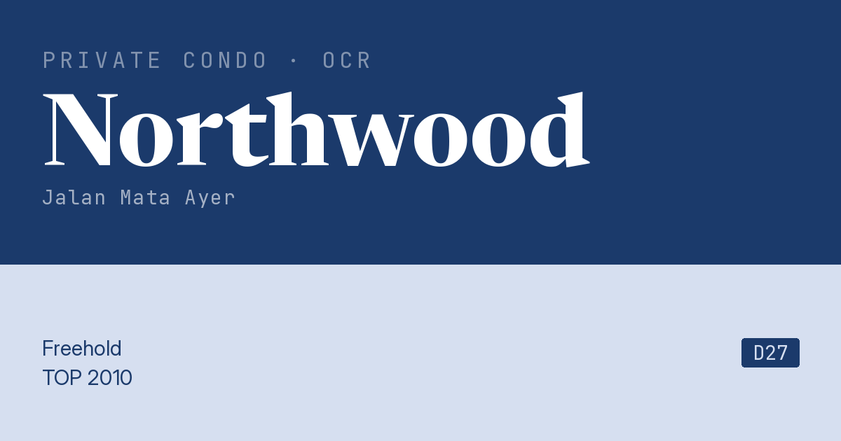 Northwood Resale | Price, Transactions, Rental & Analysis