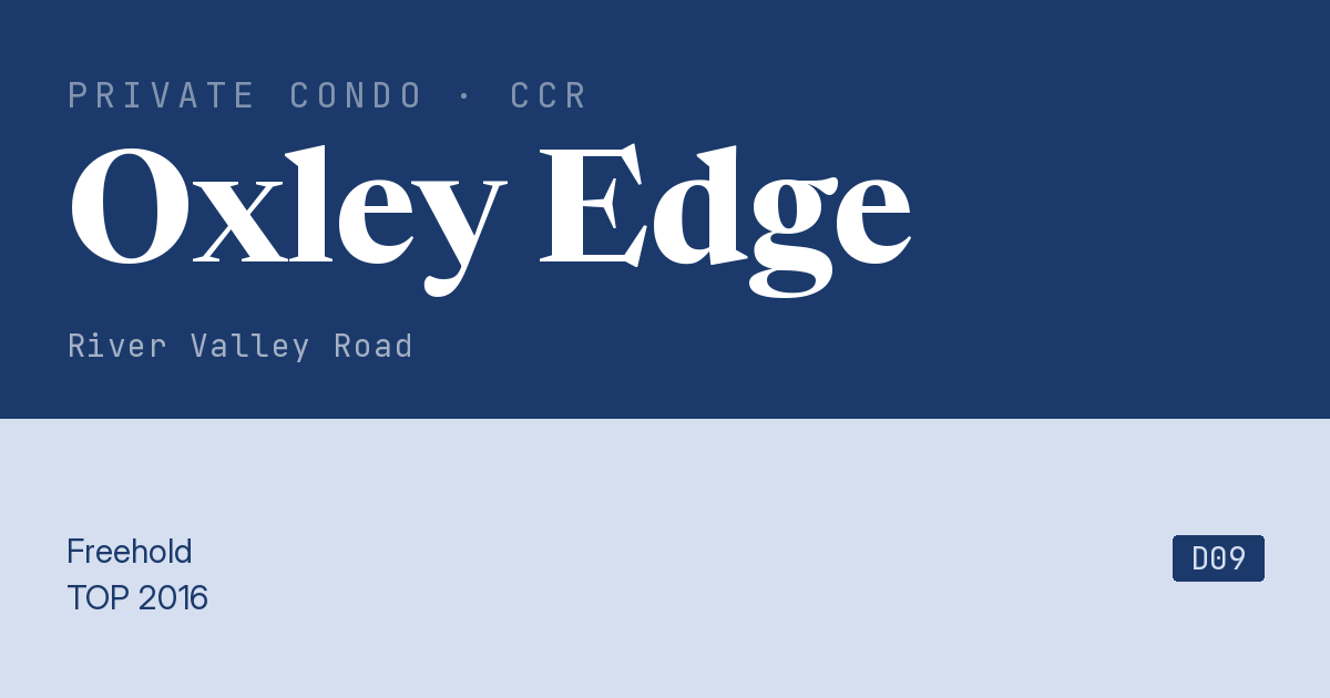 Oxley Edge Resale | Price, Transactions, Rental & Analysis